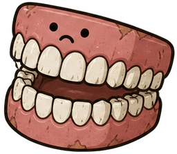 ฟันปลอมยิ้มแฉ่ง
